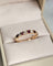 Bague 47 Bague demi-alliance rubis et diamants en or rose 18 carats 58 Facettes 697
