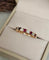 Bague 47 Bague demi-alliance rubis et diamants en or rose 18 carats 58 Facettes 697