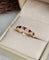 Bague 47 Bague demi-alliance rubis et diamants en or rose 18 carats 58 Facettes 697