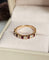 Bague 47 Bague demi-alliance rubis et diamants en or rose 18 carats 58 Facettes 697