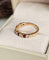 Bague 47 Bague demi-alliance rubis et diamants en or rose 18 carats 58 Facettes 697