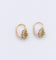 Boucles d'oreilles Boucles d'oreilles dormeuses anciennes en or rose 18K, perles et diamants 58 Facettes LH/151