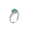 Bague Bague Émeraude 1,80 ct & Diamants 0,30 ct G-VS – Or Gris 18k – Taille 60/61 – Vers 2000 58 Facettes FB11340