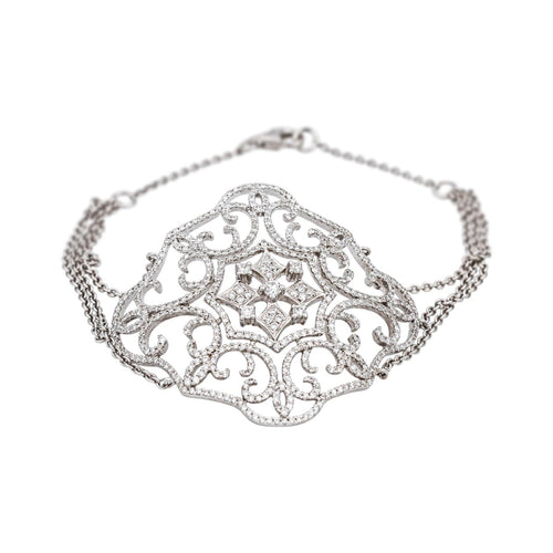 Bracelet Bracelet Or blanc Diamant 58 Facettes 4805822CN