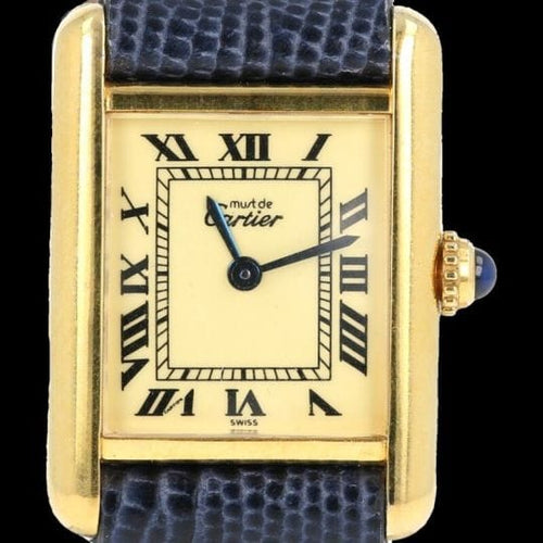 Montre Cartier Montre Tank Vermeil 58 Facettes MT44892