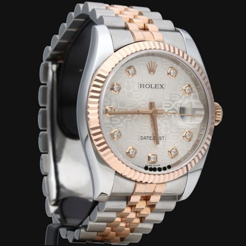 Montre Rolex Montre Date Just 36 58 Facettes MT45937