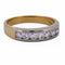Bague 61 Bague vintage - Alliance en or jaune 18 kt et diamants 58 Facettes AN488 '(0089)