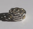 Bague 54 Christofle Symphonie - Bague alliance tressée en or jaune 18 carats et argent 58 Facettes Bague