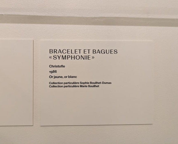 Bague 54 Christofle Symphonie - Bague alliance tressée en or jaune 18 carats et argent 58 Facettes Bague