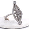 Bague 52 Bague Art déco en platine 950 avec diamants taille ancienne 58 Facettes AN458 (0579)