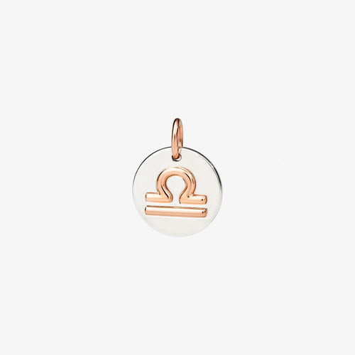 Pendentif DODO - Pendentif charm Balance en or rose 9K et argent 58 Facettes UKA000032SO