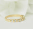 Bague 48 Demi-alliance - Bague en or jaune 18 kt et diamants 0,45 ct 58 Facettes 33653