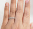 Bague 59 Alliance américaine - Bague en or blanc 18 kt et diamants 1,26 ct 58 Facettes 33677