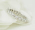 Bague 59 Alliance américaine - Bague en or blanc 18 kt et diamants 1,26 ct 58 Facettes 33677