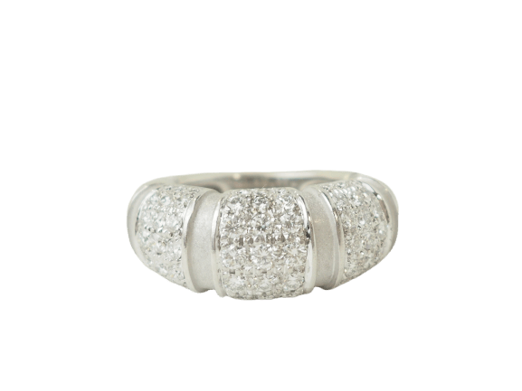 Bague 48 Mauboussin Nadja - Bague pavée en or blanc et diamants 58 Facettes 33667