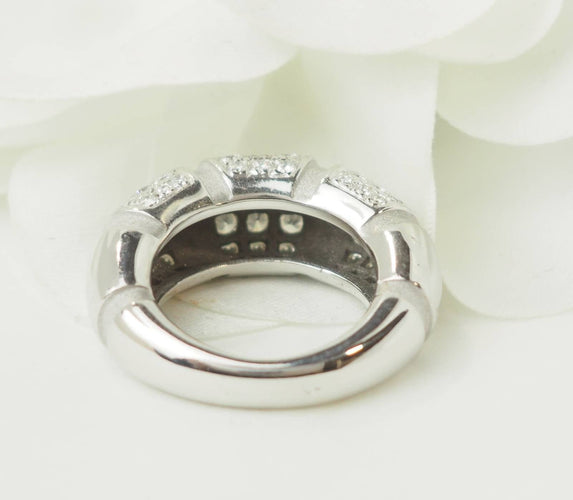 Bague 48 Mauboussin Nadja - Bague pavée en or blanc et diamants 58 Facettes 33667