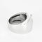 Bague 57 CHAUMET - Bague double lien en or gris et diamants 58 Facettes B250660