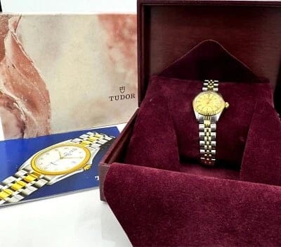 Montre Tudor Princess Oysterdate - Montre femme en acier et or 58 Facettes 230468