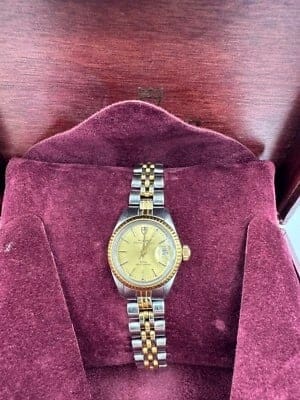 Montre Tudor Princess Oysterdate - Montre femme en acier et or 58 Facettes 230468