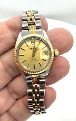 Montre Tudor Princess Oysterdate - Montre femme en acier et or 58 Facettes 230468