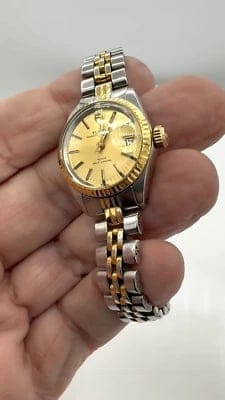 Montre Tudor Princess Oysterdate - Montre femme en acier et or 58 Facettes 230468