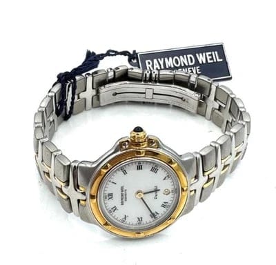 Montre Raymond Weil Parsifal - Montre dame en or et acier, cadran blanc 58 Facettes erpa1