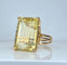 Bague 54 Bague en or jaune 18 carats avec citrine 20–23 carats 58 Facettes AB687