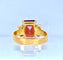 Bague 50 Bague en or jaune 18 carats au grenat et diamants 58 Facettes AB689