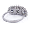 Bague 56 Bague en or blanc 18 ct avec saphirs et diamants 58 Facettes AN384 (5179)