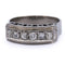 Bague 54 Bague Art déco en or blanc 18 ct avec diamants 58 Facettes AN517 (0749)