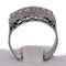 Bague 54 Bague Art déco en or blanc 18 ct avec diamants 58 Facettes AN517 (0749)