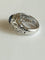 Bague 52 Bague dôme - Saphir cabochon et diamants en or blanc 18 ct 58 Facettes 01354