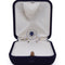 Bague 54 Bague - Or blanc 18 ct avec saphir et diamants 58 Facettes AN551 (0089)