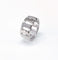 Bague 55 Chaumet Class One - Bague bandeau ajourée en or blanc et diamants 58 Facettes CHAUM-CLAS1-2047