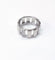 Bague 55 Chaumet Class One - Bague bandeau ajourée en or blanc et diamants 58 Facettes CHAUM-CLAS1-2047