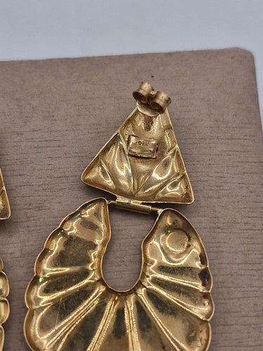 Boucles d'oreilles Boucles d’oreilles vintage - Motif étoile en or jaune 18 ct 58 Facettes CV-022