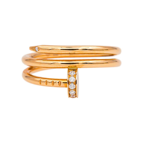 Bague 53 Cartier Bague Juste un clou Or rose Diamant 58 Facettes 5422119RV