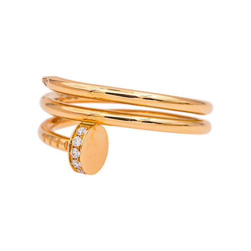 Bague 53 Cartier Bague Juste un clou Or rose Diamant 58 Facettes 5422119RV