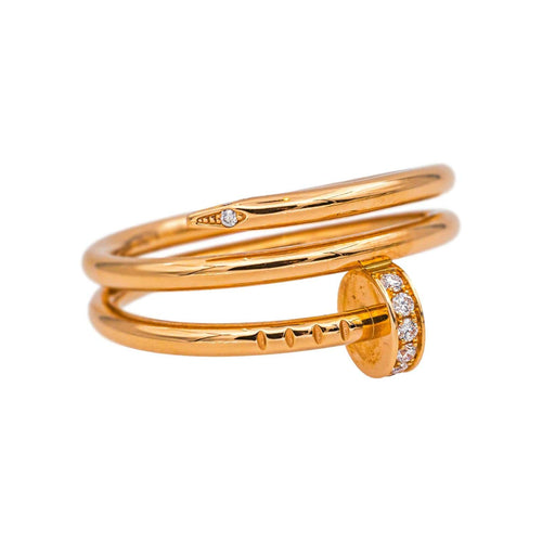 Bague 53 Cartier Bague Juste un clou Or rose Diamant 58 Facettes 5422119RV