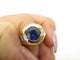 Bague 57 Poiray - Bague en or jaune 18k avec saphir et diamants baguette, T57 58 Facettes 273906
