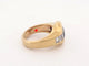 Bague 57 Poiray - Bague en or jaune 18k avec saphir et diamants baguette, T57 58 Facettes 273906