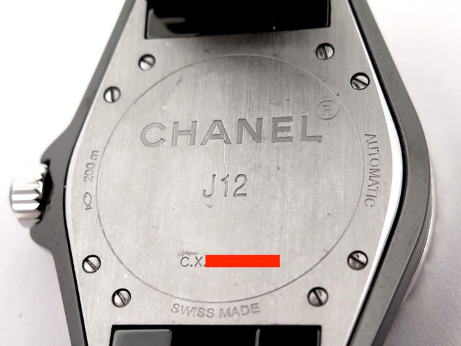 Montre CHANEL J12 H3829 - Montre automatique 39 mm en céramique noire 58 Facettes 273737