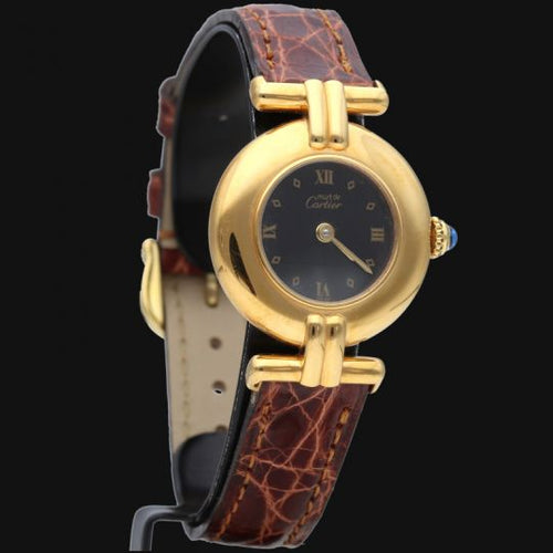 Montre Cartier Montre Colisée Must De Cartier Vermeil 58 Facettes MT45988
