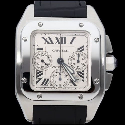 Montre Cartier Montre Santos 100 Xl Chronograph 58 Facettes MT45765