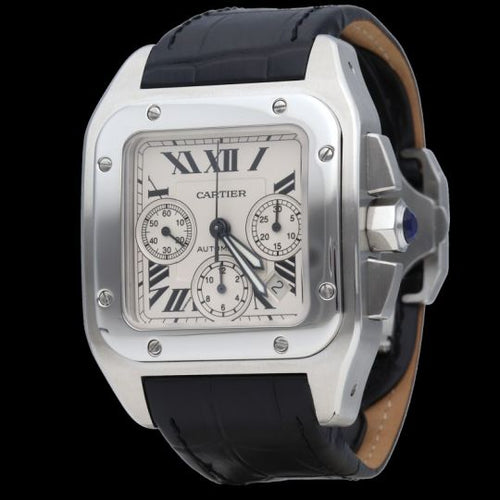 Montre Cartier Montre Santos 100 Xl Chronograph 58 Facettes MT45765
