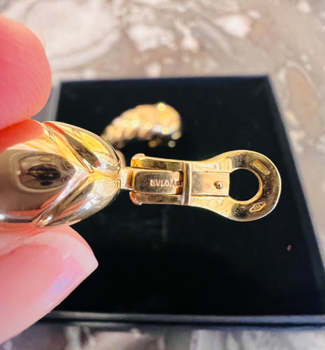 Boucles d'oreilles Bulgari Spiga - Boucles d’oreilles clip en or jaune 18 carats 58 Facettes BS219