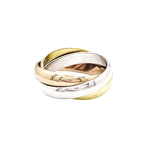 Bague 50 Bague Cartier, "Trinity Classique", trois ors. 58 Facettes 35034