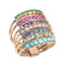 Bague 53 Bague harem victorienne à sept anneaux de pierres précieuses, vers 1890 58 Facettes 26026-0224