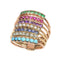 Bague 53 Bague harem victorienne à sept anneaux de pierres précieuses, vers 1890 58 Facettes 26026-0224