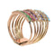 Bague 53 Bague harem victorienne à sept anneaux de pierres précieuses, vers 1890 58 Facettes 26026-0224